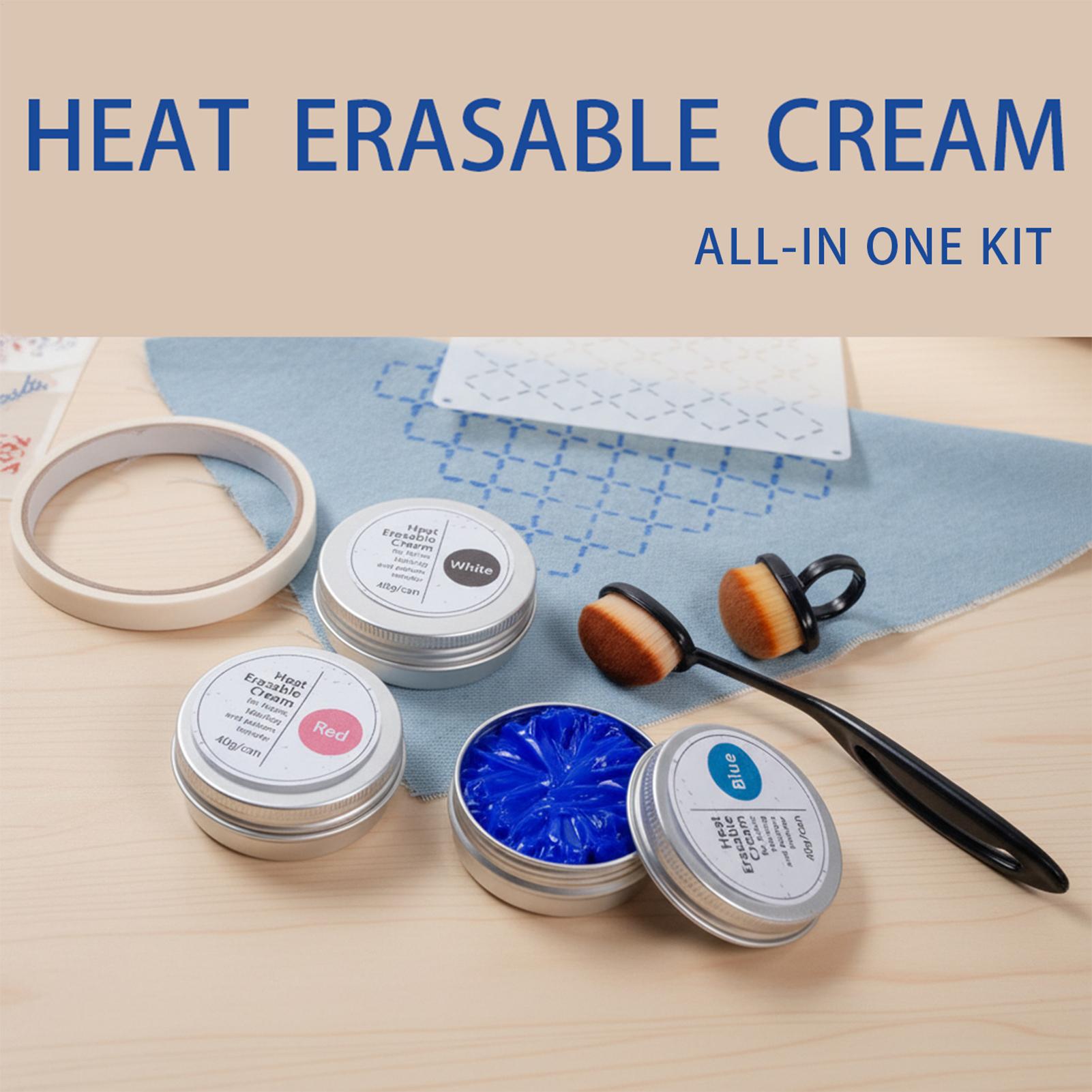 Embroidery Kit - 40g/can Heat Erasable Fabric Cream Iron