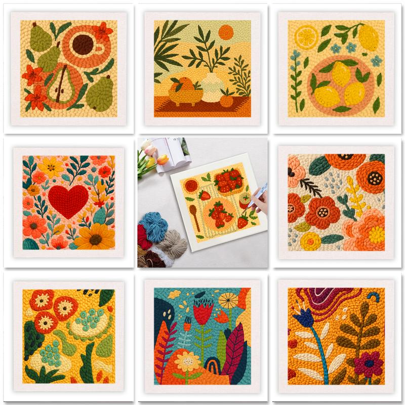 Embroidery Ideas For Bags - GATYZTORY Punch Needle Starter Kit with