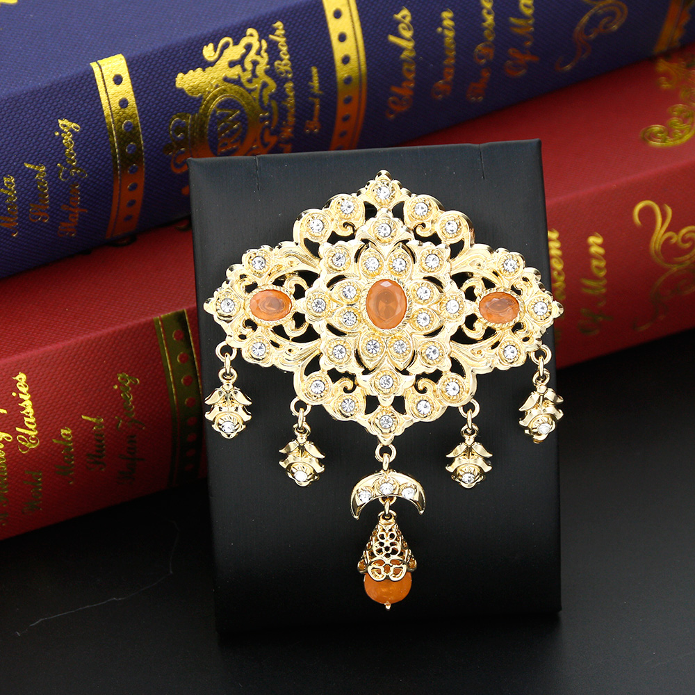 Embroidery Fonts - Neovisson Shining Morocco Crystal Women Brooch