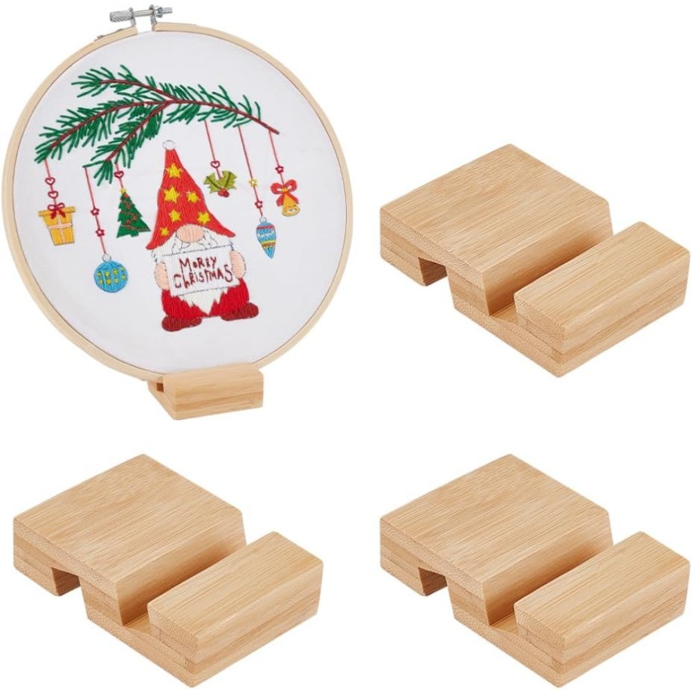 Embroidery Hooping - 4Pcs Embroidery Hoop Wooden Base Embroider