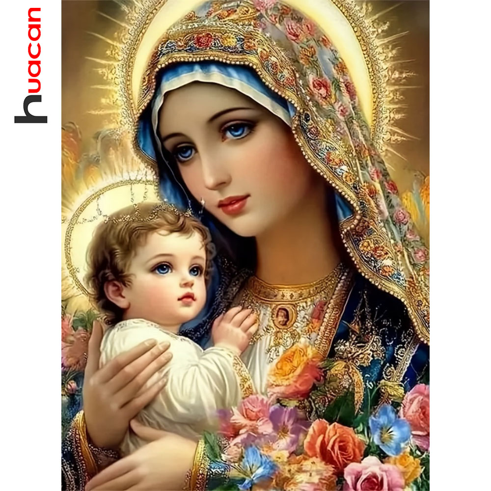 Embroidery Icon - Huacan 5D DIY Diamond Painting Virgin