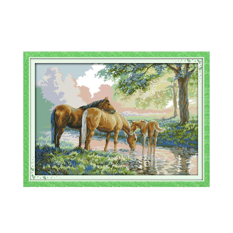 Embroidery X Pattern - Joy Sunday Cross Stitch Kit Stamped
