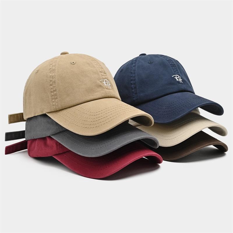 Embroidery Font - RH Letter Embroidery Baseball Cap Adjustable