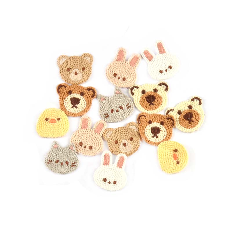 10pcs 3-4.1cm Lovely Bear/Cat/ - Embroidery Letter M review and price