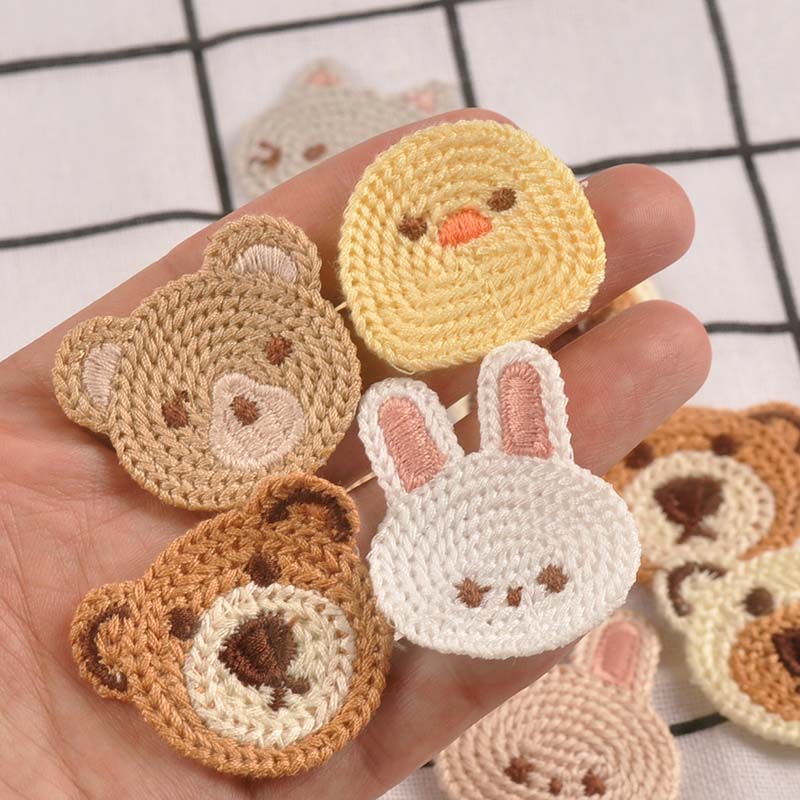 10pcs 3-4.1cm Lovely Bear/Cat/ - Embroidery Letter M review and price