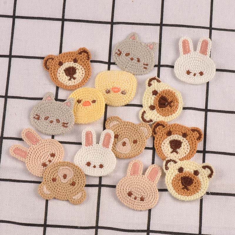 10pcs 3-4.1cm Lovely Bear/Cat/ - Embroidery Letter M review and price
