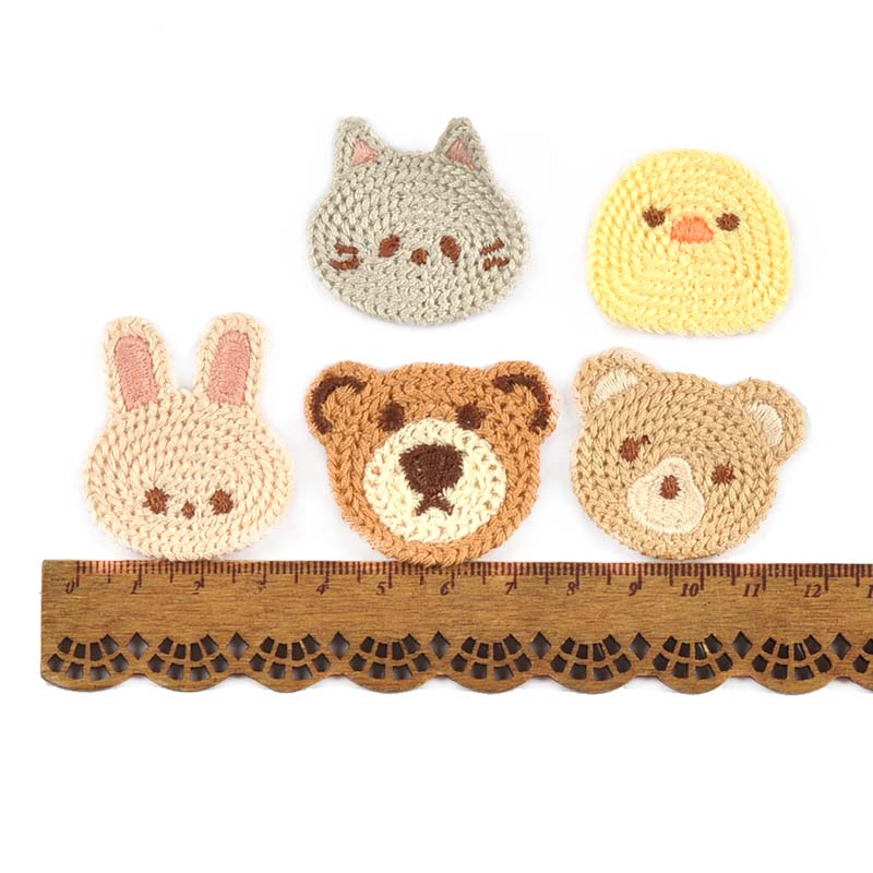 10pcs 3-4.1cm Lovely Bear/Cat/ - Embroidery Letter M review and price