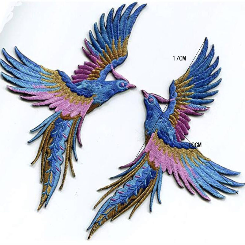 Phenix Birds Azure Blue Pink G - Embroidery Letter M review and price