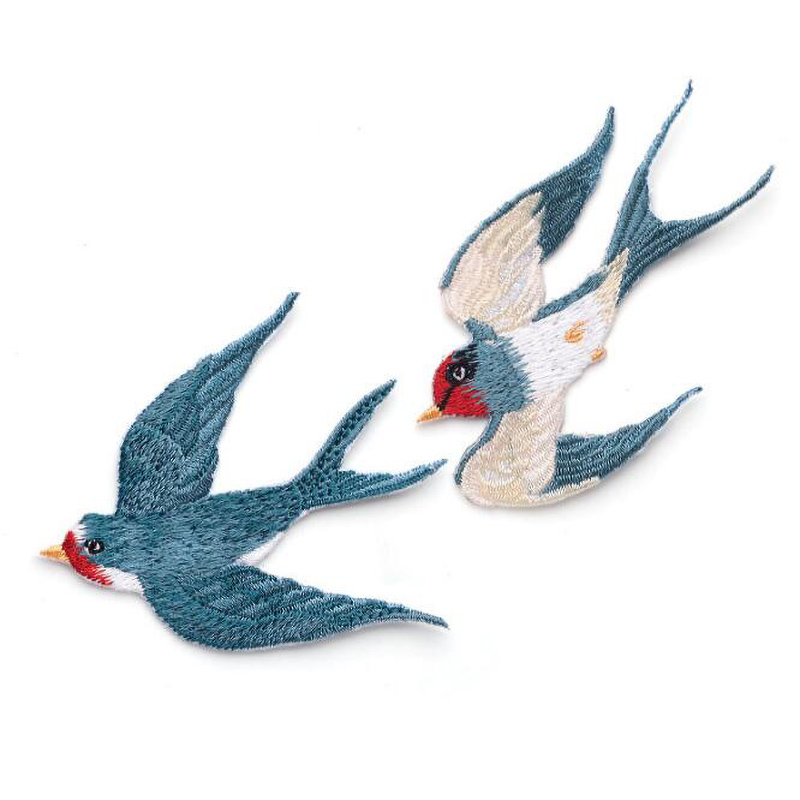 Phenix Birds Azure Blue Pink G - Embroidery Letter M review and price