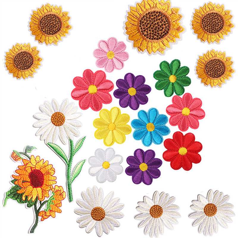 2-10Pcs Flower Iron on Patches - Embroidery Letter M review and price