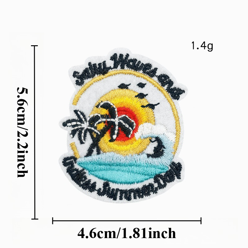 Summer Hot Hawaii Beach Flower - Embroidery Letter M review and price