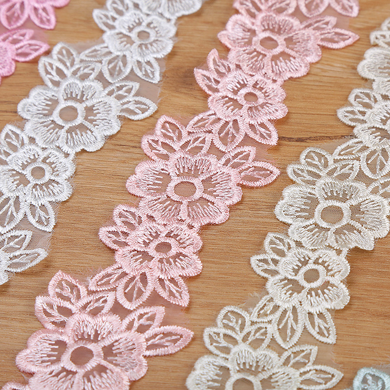 5CM Width Embroidered Organza  - Embroidery Flower Pattern review and price