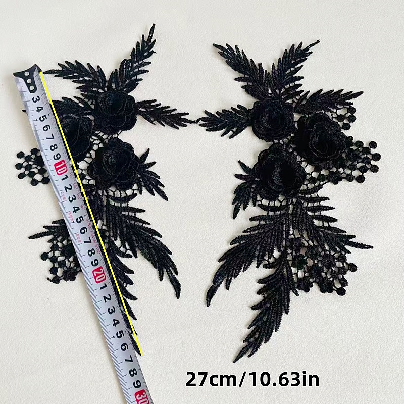 2Pieces/1 Pair Embroidery Sewi - Embroidery Flower Pattern review and price