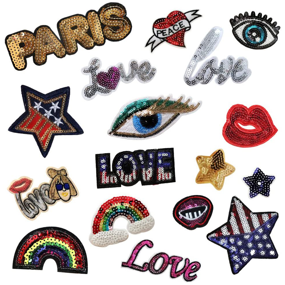 30Pcs/lot Assorted Iron-on Or  - Embroidery Letter M review and price
