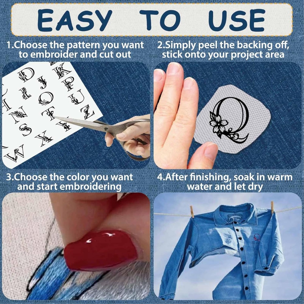 Letter A-Z Water Soluble Embro - Embroidery Kit review and price