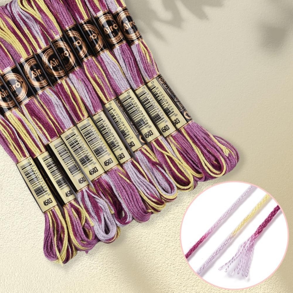 6 Strands Purple Variegated Em - Embroidery Kit review and price