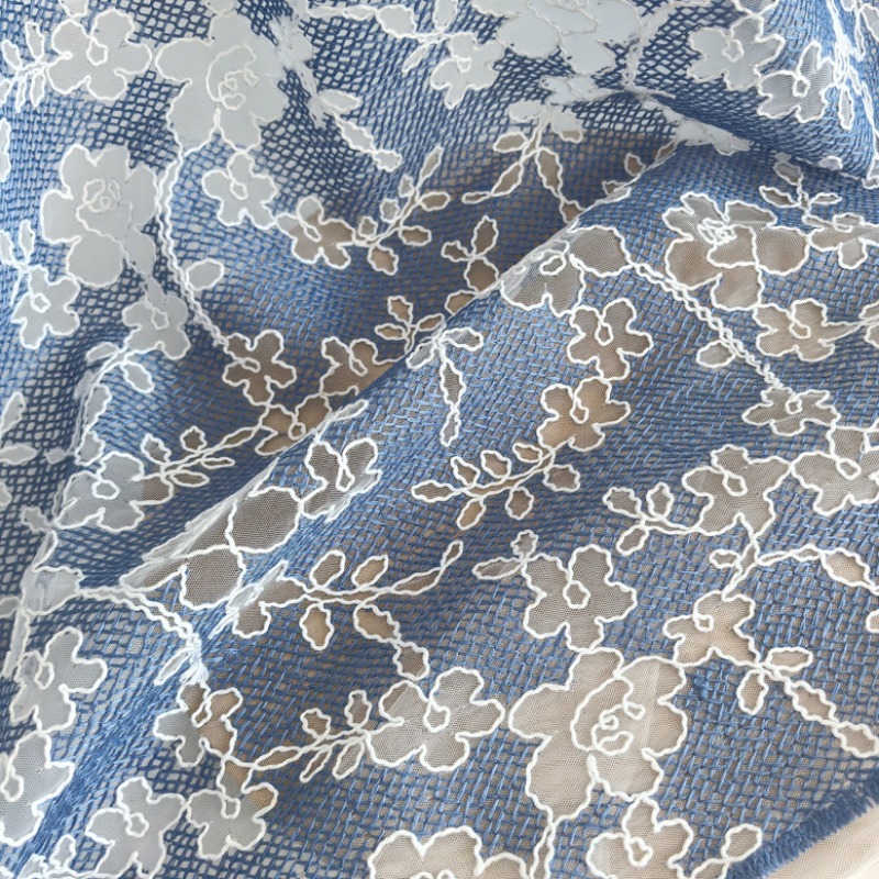 Floral Embroidery Tulle Lace F - Embroidery Flower Pattern review and price