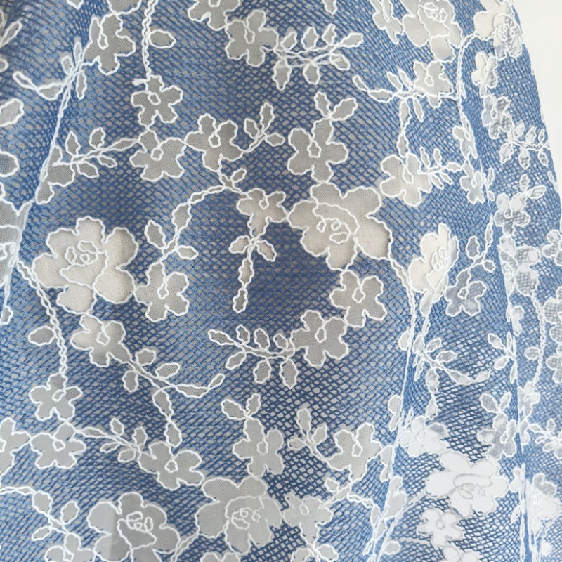 Floral Embroidery Tulle Lace F - Embroidery Flower Pattern review and price
