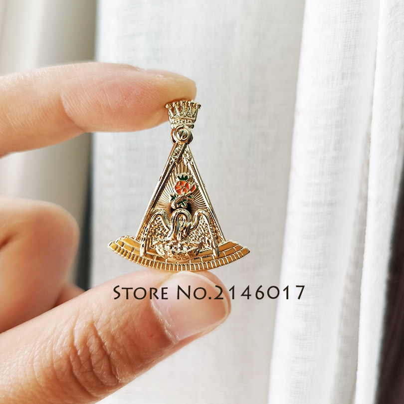 Masonic Swan Lapel Pin 18 Degr - Embroidery Icon review and price