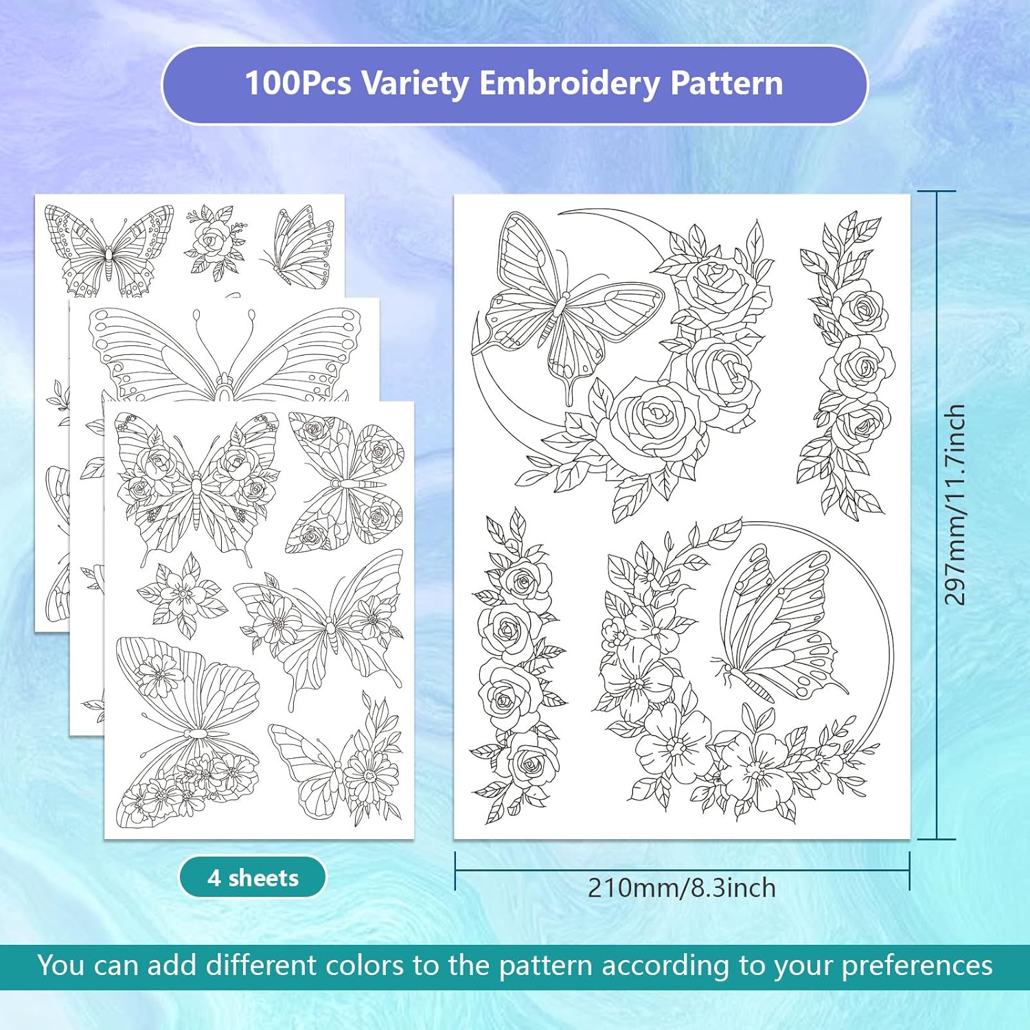 Stick and Stitch Water Soluble - Embroidery Flower Pattern review and price