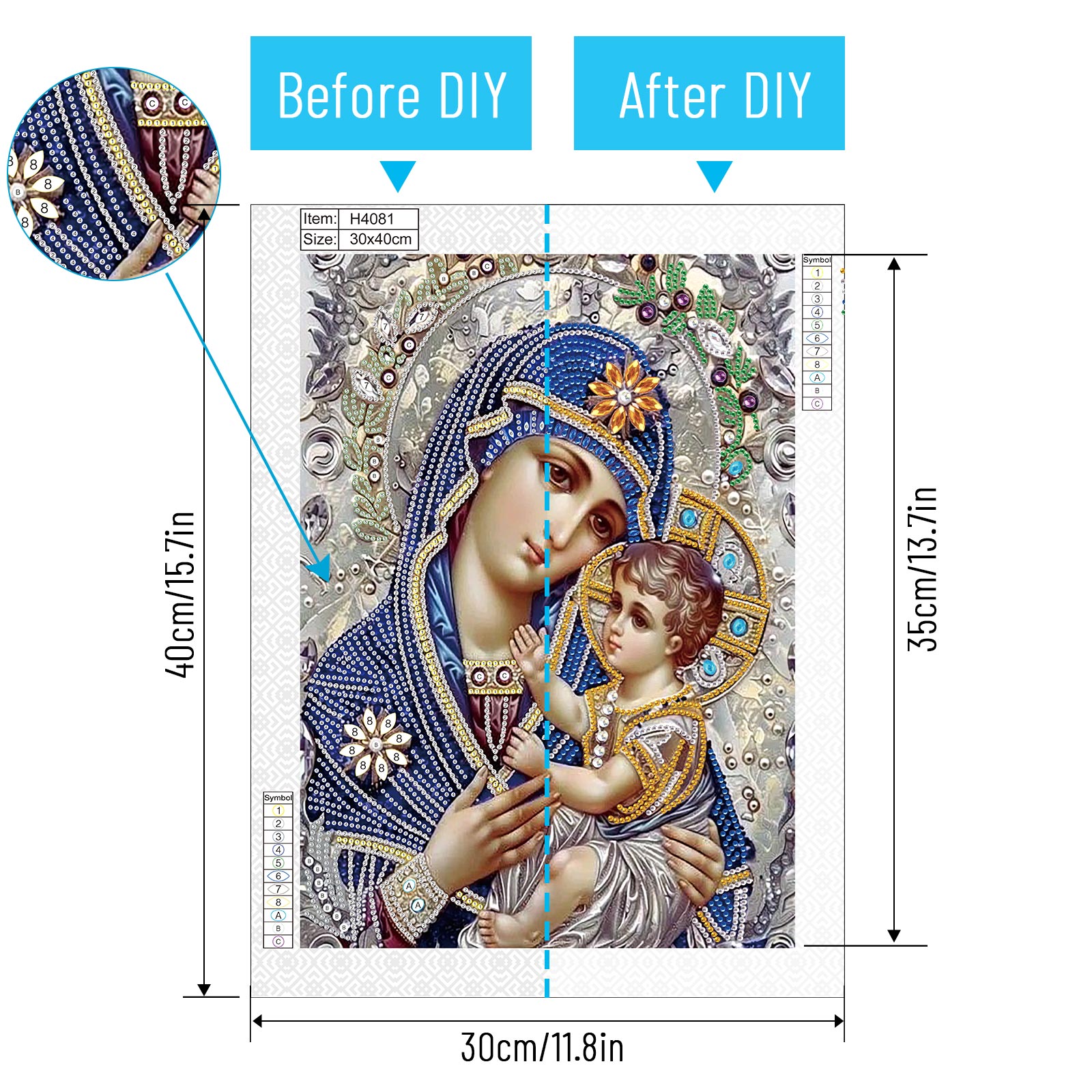 Special Shape Diamond Art Pain - Embroidery Icon review and price