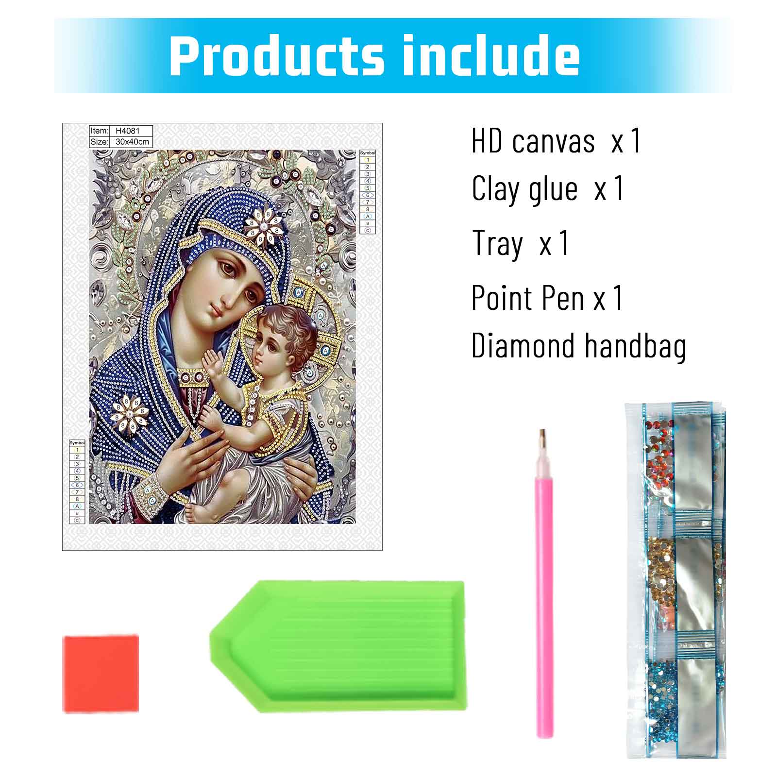 Special Shape Diamond Art Pain - Embroidery Icon review and price