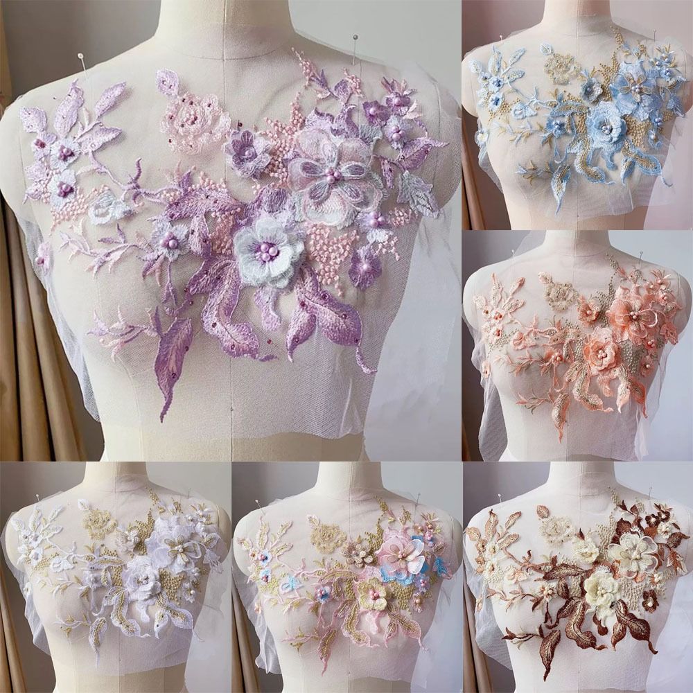Fashion Elegant Colorful Sequi - Embroidery Flower Pattern review and price