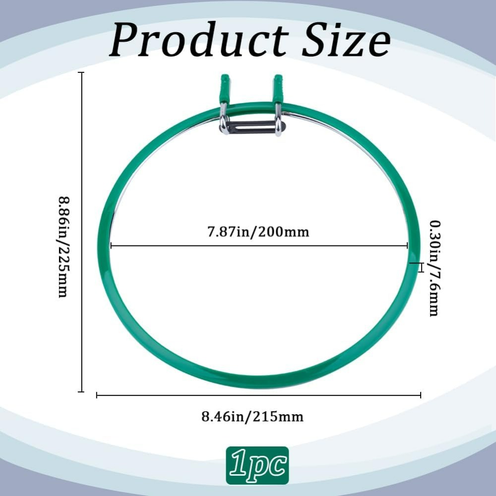Metal Green Embroidery Hoops L - Embroidery Kit review and price