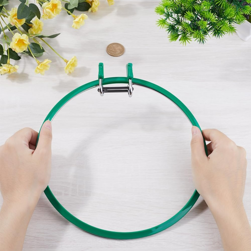 Metal Green Embroidery Hoops L - Embroidery Kit review and price