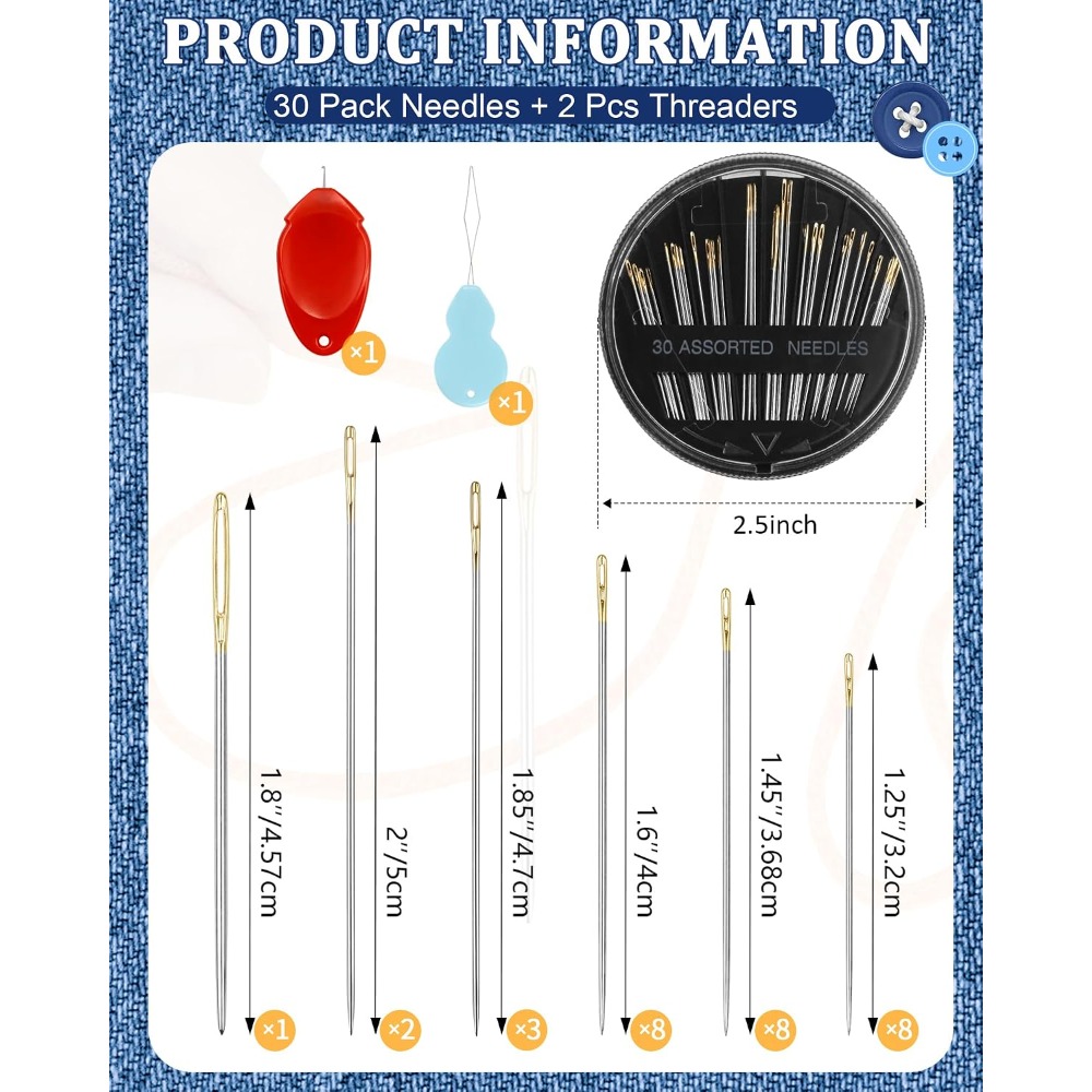 30-Count Steel Hand Sewing Nee - Embroidery Kit review and price