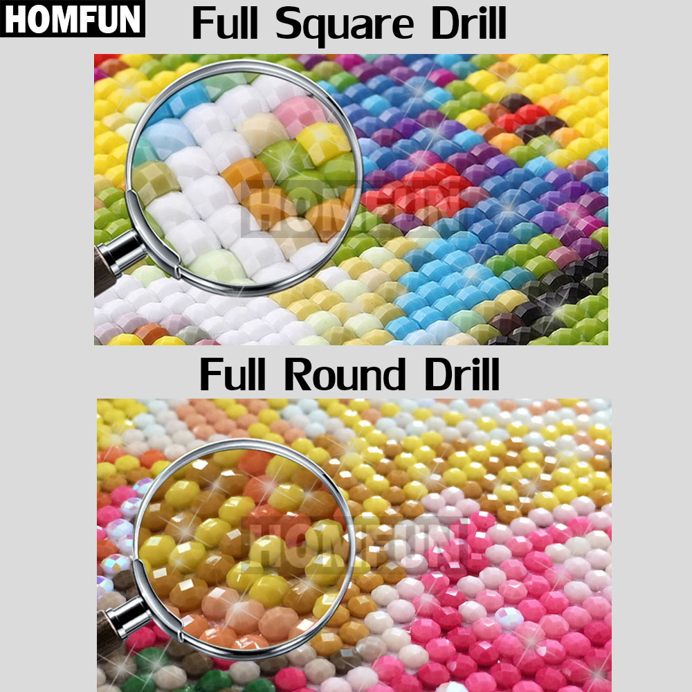 HOMFUN AB Full Diamond Embroid - Embroidery X Pattern review and price