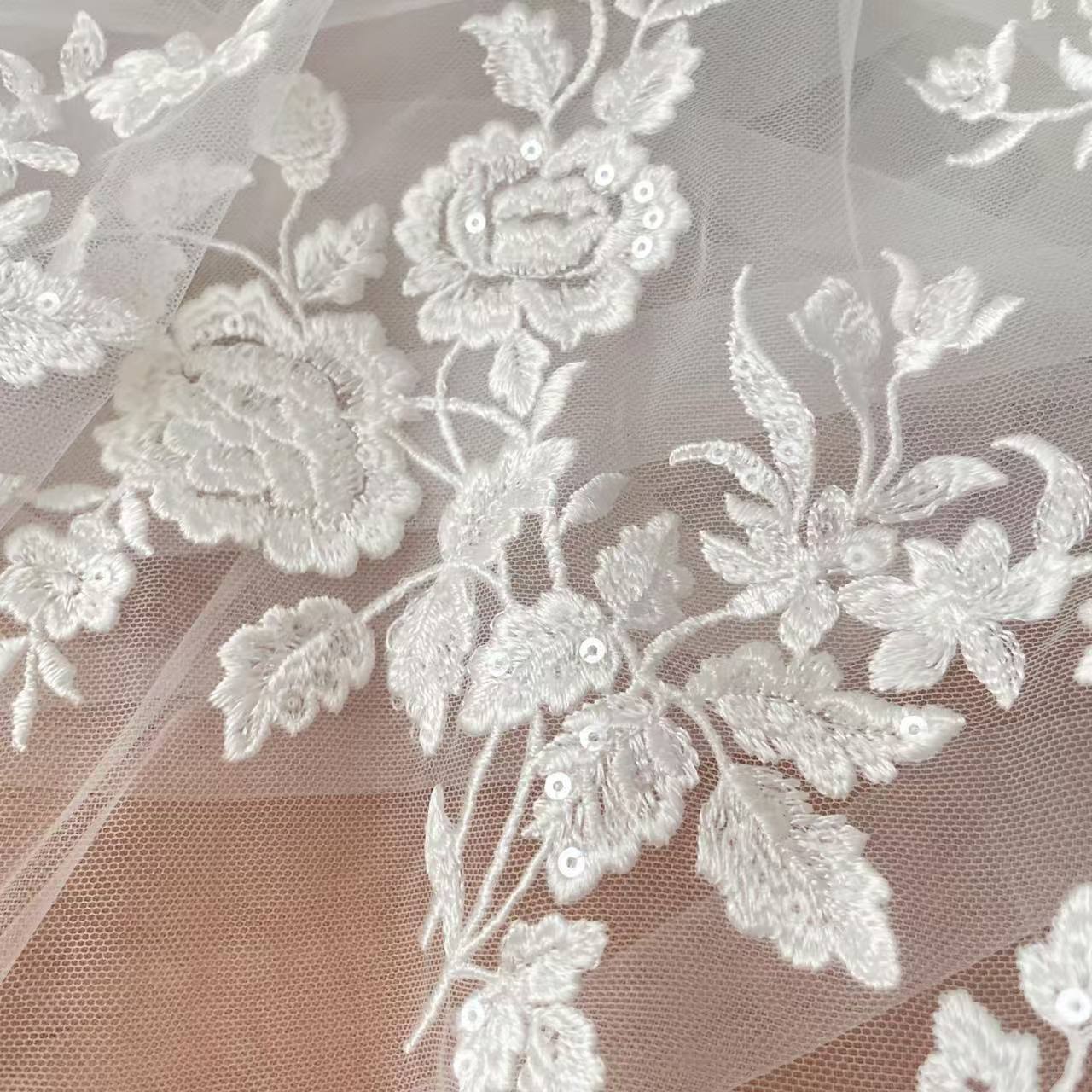 French Embroidered Lace Fabric - Embroidery Flower Pattern review and price