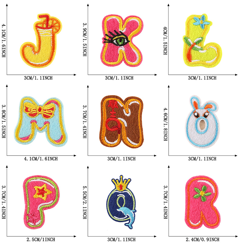26pcs/Bulk Sets Letter Patch A - Embroidery Letter M review and price