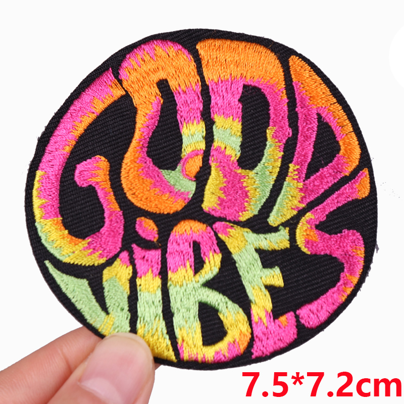 Good Vibes/Positive Letter Slo - Embroidery Letter M review and price